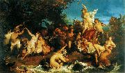 Hans Makart Der Triumph der Ariadne, Entwurf fxr den Vorhang der Komischen Oper im Ringtheater in Wien. oil painting artist